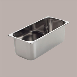 Bacinella Vaschetta Acciaio Inox CLASSICA 360x165x80 Gelateria