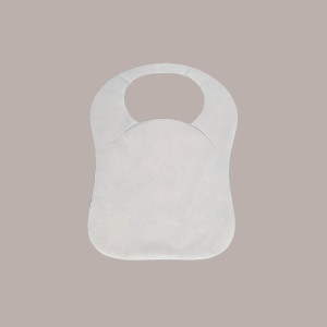 100 Pz Bavaglini Baby Bambino Tessuto TNT Bianco Gelato Airspun