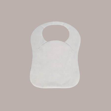 100 Pz Bavaglini Baby Bambino Tessuto TNT Bianco Gelato Airspun