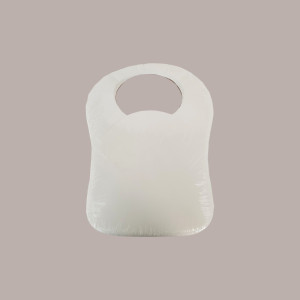 100 Pz Bavaglini Baby Bambino Tessuto TNT Bianco Gelato Airspun