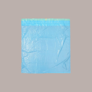 75 Pz Sacchetto Piccolo Immondizia 55x65mm con Maniglie Azzurro