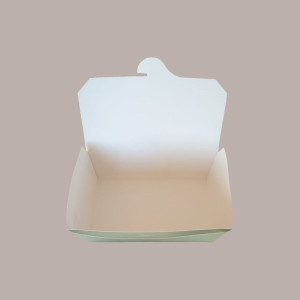 60 Pz Box per Alimenti Medio in Carta Crema Asporto 180x120H50