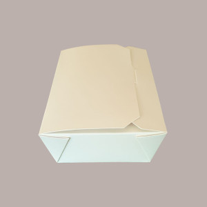 60 Pz Box per Alimenti Medio in Carta Crema Asporto 180x120H50 [4a387c21]