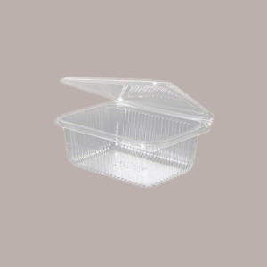 50 Pz Vaschetta con Coperchio Trasparente Alimenti Bio PLA 1000cc [984726a4]