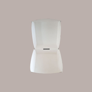 100 Pz Porta Panino Hamburger Medio Bio Compost 120x120H110