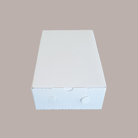 50 Pz Scatola Asporto Triplo Vegetale Bianca Stesa 290x170H75 [ca03f081]