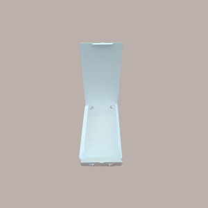 50 Pz Scatola Asporto Triplo Vegetale Bianca Stesa 290x170H75