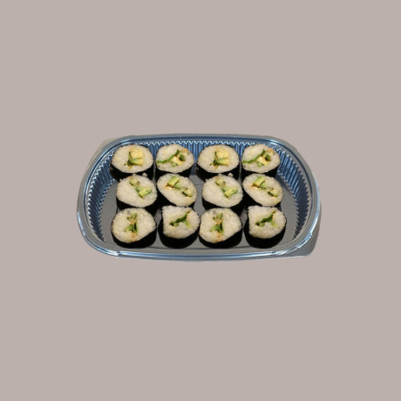 50 Pz Vaschetta Nera Sushi Uso Caldo 800cc 285x185H35 [4ba4e950]
