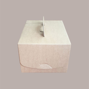 10 Pz Valigetta Scatola Box Asporto Piccolo Cadeaux Avana Manico