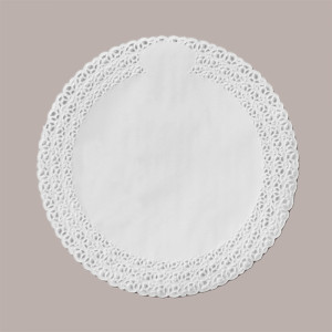 100 Pz Pizzi Pasticceria Carta Bianchi Tondi Centrini Dm160 mm