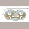 100 Porta 2 Bicchieri Caffè Cappuccino Polpa Carta Riciclata [aa4bbdca]