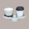 100 Porta 2 Bicchieri Caffè Cappuccino Polpa Carta Riciclata [736dfec7]