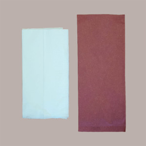 125 Pz Buste Portaposate Carta Paglia Bordeaux Tovagliolo 40x40