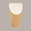 100 Pz Bicchiere Carta Avana Porta Patatine Maxi Bio Compostabile [06314e2e]