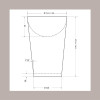 100 Pz Bicchiere Carta Avana Porta Patatine MINI Bio Compostabile [8fc4272c]