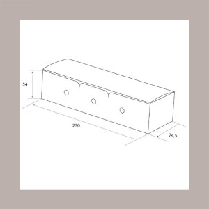 50 Pz Porta Hot Dog Richiudibile Avana Bio Compost 230x73H54mm