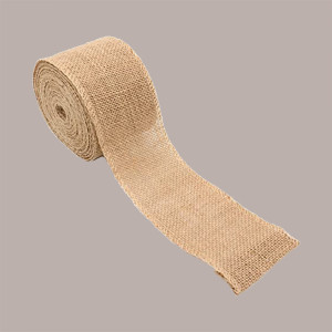 2 Pz Nastro Rete Juta Naturale Taglio Vivo 70mm x 10 Mt