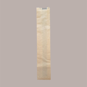 1000 pz Sacchetto Carta Avana Baguette Finestra Microf. 12+4H65