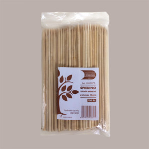 1000 Pz Spiedino Lungo 1 Punta Legno Bambù 200 mm Food [8d45255f]