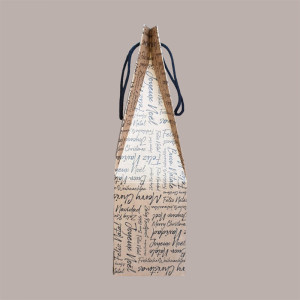 10 Pz Shopping Box 1 Bottiglia Carta Words Cordini 115x115H380 [2a527230]