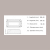 10 Pz Coperchio per Vassoio Medoro Rettangolare 15x35 cm Alcas [afbc6476]