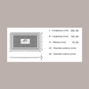 25 Pz Vassoio Rettangolare Medoro Oro Plastica Rigido 15x25 Alcas [f96ad618]