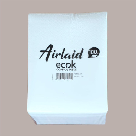 100 Pz Airclean Magic Panno in Carta Multiuso Compostabile 38x30 [bd0830dc]