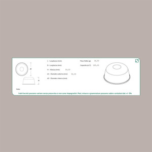 25 Pz Zuccotto 2 Porzioni Liscio con Coperchio Trasparente 200g [de473c5d]