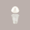 50 Pz Bicchiere PLA BIO 200cc con Coperchio Cupola con Foro [09d9214f]