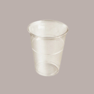 50 Pz Bicchiere PLA BIO 300cc con Coperchio Cupola con Foro