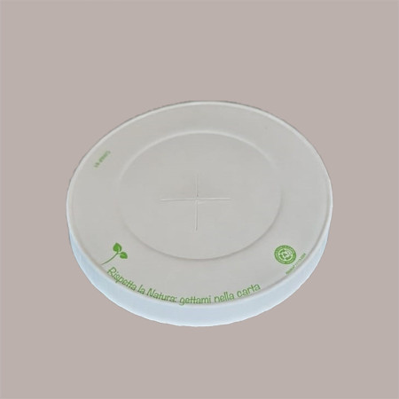 50 Coperchio Carta Bianco Foro Taglio Croce Dm80 Bicchiere BH25 [d1555b62]
