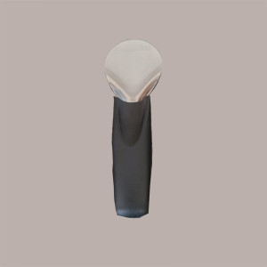 1 Pz Spatola Gelato in Acciaio Manico Nero Ideale Carapina 20cm [8f44ded4]