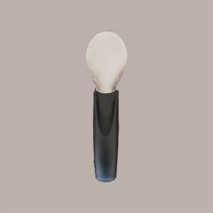 1 Pz Spatola Gelato in Acciaio Manico Nero Ideale Carapina 20cm [38591fd0]