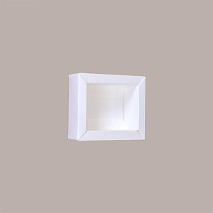 20 Scatola Porta Cioccolatini Quadretto Seta Bianco 60x50H30mm [f55ae697]