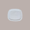 100 Pz Piatto Quadrato PIZZA Carta Bianca Politenata 24x24cm [840f2c8f]