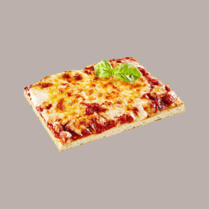 100 Pz Piatto Quadrato PIZZA Carta Bianca Politenata 24x24cm