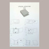 5 Pz Book Libro Scatola Carta Cioccolatini Lino Marrone 145x75H40 [38185b3c]