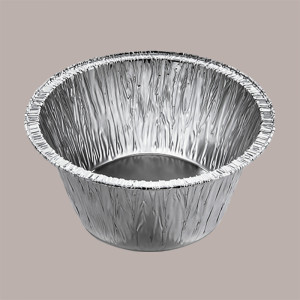 100 Pz Contenitore Alluminio Rotondo C1G Dm86H38mm Contital