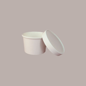 25 Pz Coperchio in Carta Cestello Barattolo Ice Cream Bucket 120cc [603bbb42]