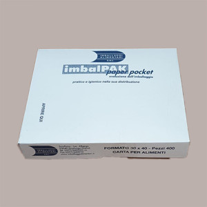 400 Pz Fogli Carta Politenata Ripiegati in Box Gastronomia 30x40