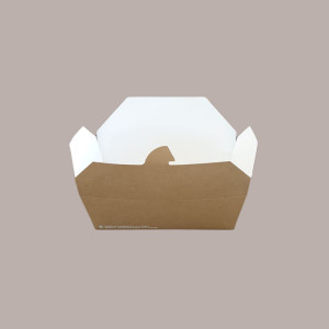 50 Pz Box  Alimenti Grande Asporto Foodbox Avana 200x140H65 [c64a1170]