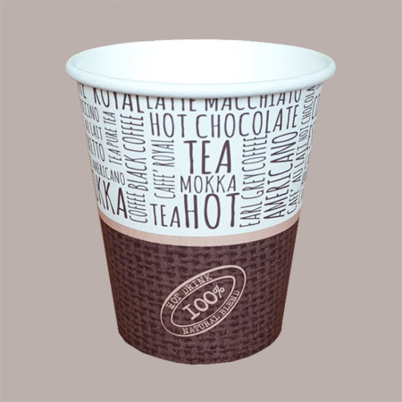 50 Pz Bicchiere Bibita Termico 250cc 8oz in Carta JUTA NEW BH25 [a6994281]