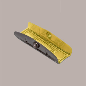 100 Pz Vassoio Mono Porzione in PP PET Oro e Nero per Eclair [a41549d0]