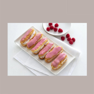 100 Pz Vassoio Mono Porzione in PP PET Oro e Nero per Eclair [a1450ece]