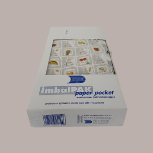 200 Pz Fogli di Carta Ripiegata in Box Fantasia Gelato Silver 40x60