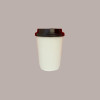 100 Pz Coperchio Beccuccio Nero Dm80mm Bicchieri  8oz 250cc [bab45bfd]