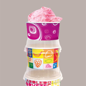 50 Pz Coperchio Pet Cupola Coppa Carta Gelato 80 95 SDG 81,5m