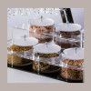 1 Espositore Porta Granelle in Plexiglass Base Nera con 6 Barattoli [c4b8fe0d]