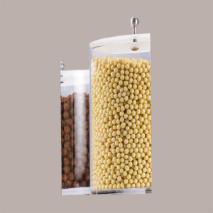 1 Espositore Porta Granelle in Plexiglass Base Nera con 6 Barattoli [73a53f09]
