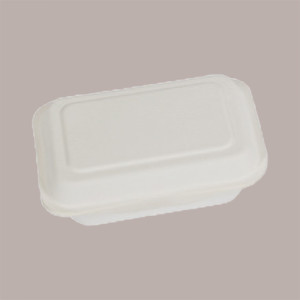 50 Pz Contenitore + Coperchio Porta Panino Carta 191x136H59mm